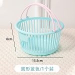 Kawaii Plastic Basket Organizer Portable mini Shopping Basket Stationery cosmetics storage Organizer - Image 7