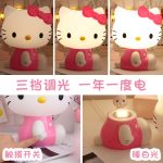 HelloKitty 3D LED Night Lamp Touch Plug-in Baby Feeding Home Bedroom Dreamy Eye-care Sleeping Lamp Bedside Room Decor - Image 2