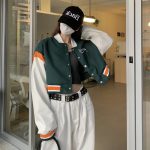 Cropped Baseball Jackets Women Harajuku Oversized Bomber Coat Streetwear Korean Leather Sleeve Casual Short Outerwear - Image 4