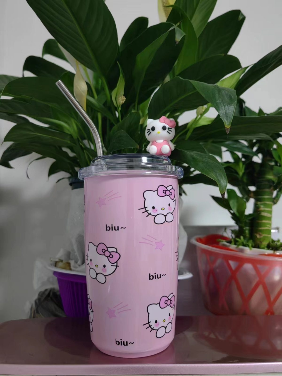 450ml Sanrio Kawaii Sippy Stainless Steel Travel Water Cup - Image 12