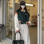 Cropped Baseball Jackets Women Harajuku Oversized Bomber Coat Streetwear Korean Leather Sleeve Casual Short Outerwear - Image 9