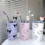 450ml Sanrio Kawaii Sippy Stainless Steel Travel Water Cup - Image 3