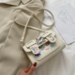 New Womens shoulder bag Griffiti small square bag - Image 9