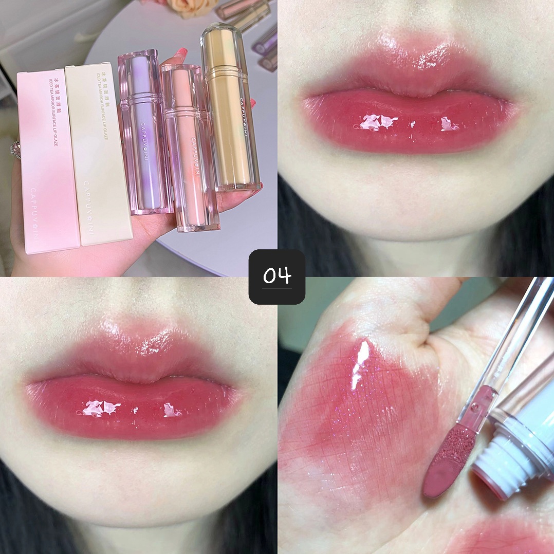 O1CN018KTBfl1R7oe5SsMuK_!!2878522065-0-cib Cappuvini moisturizing Lip Gloss Waterproof glossy liquid lipstick and lips tint - Image 1