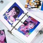 50sheets Retro Japanese Kawaii Comic Girl Decorative Stickers - Image 4