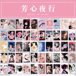 50sheets Retro Japanese Kawaii Comic Girl Decorative Stickers - Image 8