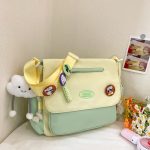 Fumiad Japanese Style Large Capacity Shoulder Bag Tutoring Messenger Bag