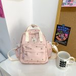Mini Floral Casual Outing girly Backpack Teenage Shoulder Large Messenger Bag