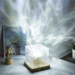 Water Ripples Lights Ocean Water Projector Light Bedroom Decor 16 Colors Rotating Flame Lumena Northern Nightlight - Image 2