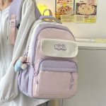 BOKA Cute Japanese Style Large Capacity High School Backpack and Tutoring Shoulder Tote Bag Comfortable Strap Travel Backpack - Image 4