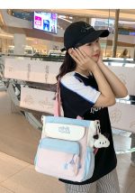 BOKA Cute Japanese Style Large Capacity High School Backpack and Tutoring Shoulder Tote Bag Comfortable Strap Travel Backpack - Image 5