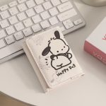 Sanrio Kuromi Pu Short Cinnamoroll Pochacco Cute Small Wallets Student Triple Fold Card Holder Money Bag Buttons Folding Wallets - Image 6