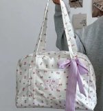 CarryMe Dupe Floral Feminine Tote Bag Aesthetic Party Vacation Shoulder Bag
