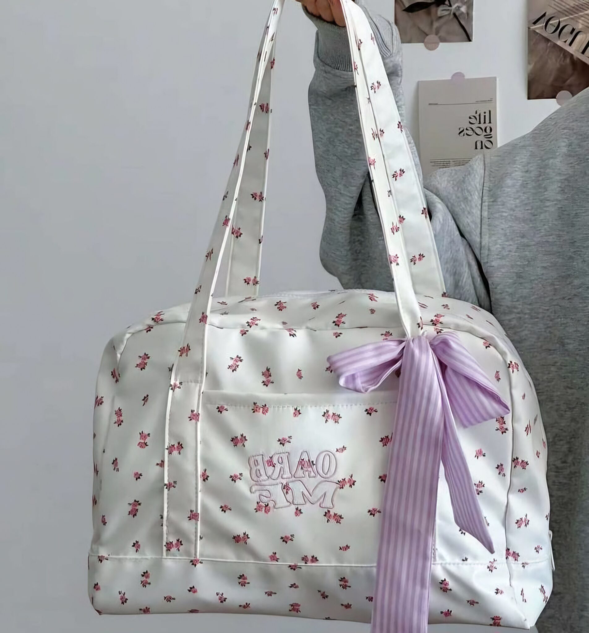 e1bda6e522f901e62e5ab724c3b83f2b CarryMe Dupe Floral Feminine Tote Bag Aesthetic Party Vacation Shoulder Bag - Image 1