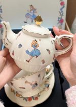 Disney Princess Heart Alice in Wonderland One person Teapot Mug Cup Lovely Gift - Image 2