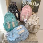 Cute Graffiti Rabbit Ear Backpack Light and Large Capacity Leisure Simple College Style Female College Student Bag High Value - Image 6