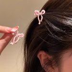 Girly Bow Mini Side Bangs Small Side Clip Princess Hair Clip