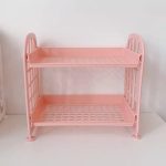 Macaron Minimalist Desk Desktop Organizer Storage Rack Student Dormitory Folding Hollow Shelf Skin Care Storage Shelf - Image 10