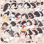 60pcs hand-painted cute lazy girl daily life stickers phone case note decoration - Image 10