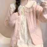 Japanese Sweet Harajuku two piece Dress with Sweater