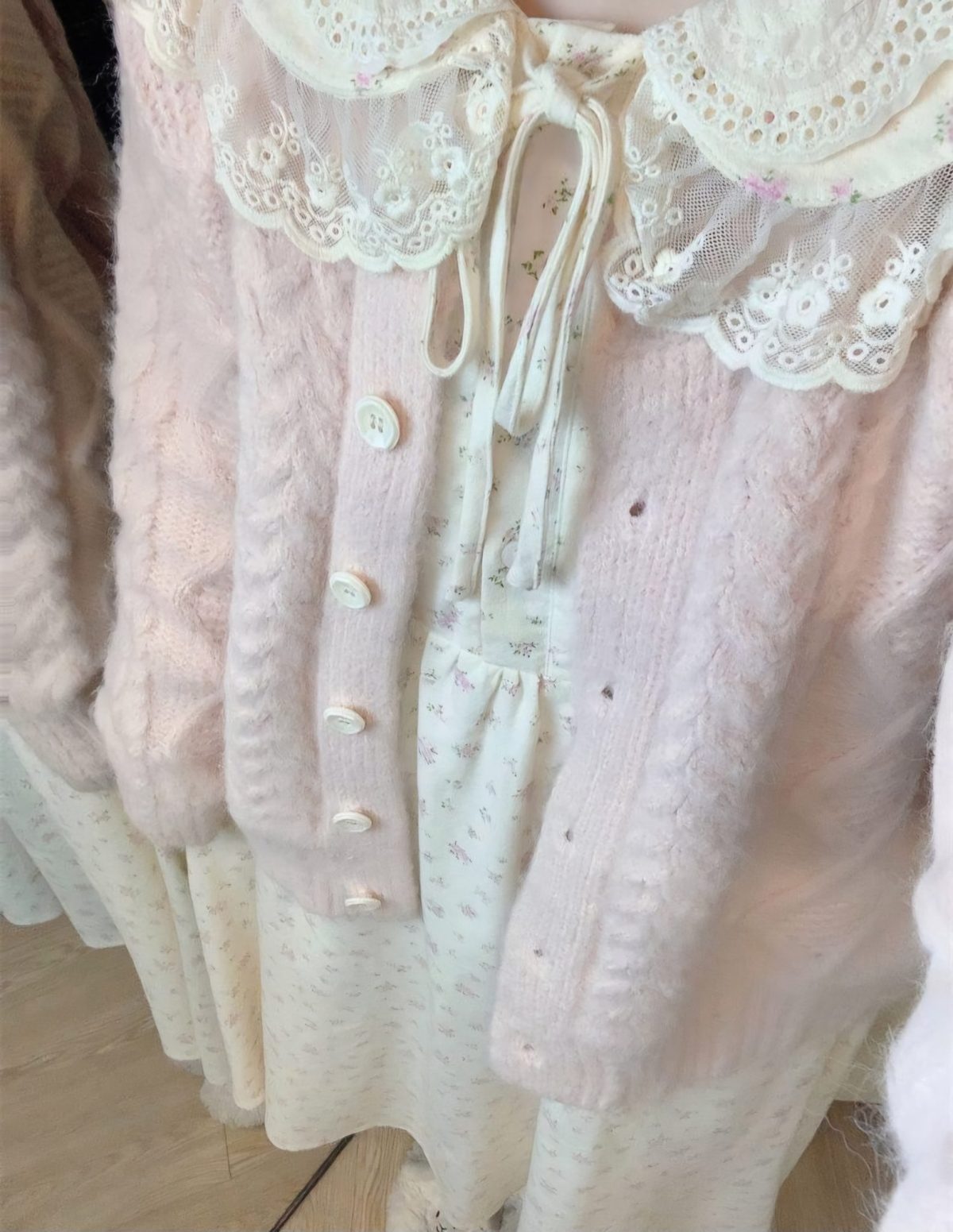 Japanese Sweet Harajuku two piece Dress with Sweater - Image 7