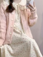 Japanese Sweet Harajuku two piece Dress with Sweater - Image 2