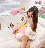 35/45cm Sanrio Sweet HelloKitty Plush Toy Lovely Fluffy Stuffed Cartoon Anime Kawaii Hug Plushies Soft Doll For Girl Gifts - Image 3