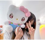 35/45cm Sanrio Sweet HelloKitty Plush Toy Lovely Fluffy Stuffed Cartoon Anime Kawaii Hug Plushies Soft Doll For Girl Gifts - Image 4