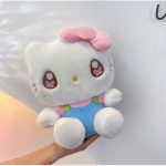 35/45cm Sanrio Sweet HelloKitty Plush Toy Lovely Fluffy Stuffed Cartoon Anime Kawaii Hug Plushies Soft Doll For Girl Gifts