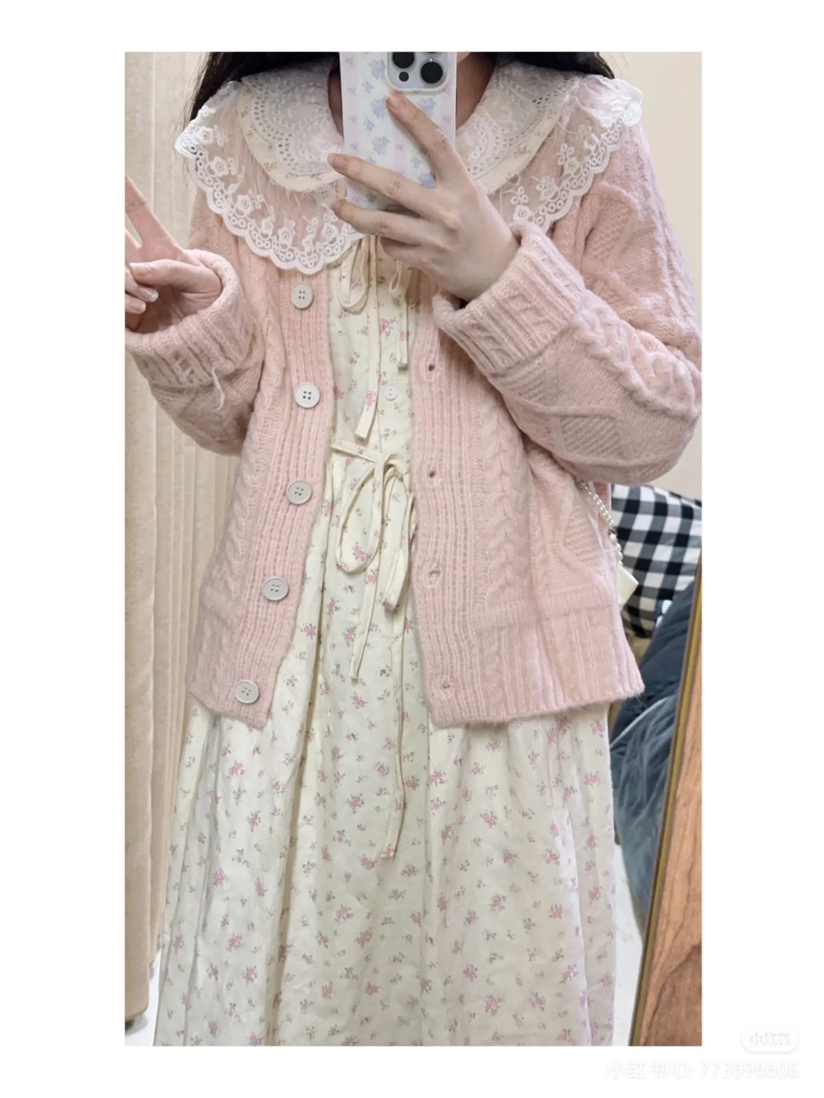 Japanese Sweet Harajuku two piece Dress with Sweater - Image 11