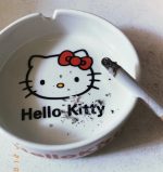 Creative Kawaii Hello Kitty Ceramic Ashtray Cute  Cartoon Design Perfect for Home & Living Room  Decor Birthday Hoilday Gift - Image 2