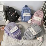 Kawaii Women Backpack Waterproof School Bag For Teenager Girl Student Bookbag Laptop Rucksack Cute Female Travel Bagpack Mochila - Image 2