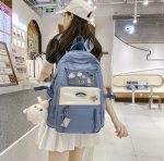 Kawaii Women Backpack Waterproof School Bag For Teenager Girl Student Bookbag Laptop Rucksack Cute Female Travel Bagpack Mochila