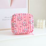 Sanrios Kawaii Portable Sanitary Napkin Pads Storage Bag Cinnamonroll Cute Kuromi HelloKitty Hangyodon Coin Purse Organizer Pouch - Image 2