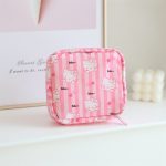 Sanrios Kawaii Portable Sanitary Napkin Pads Storage Bag Cinnamonroll Cute Kuromi HelloKitty Hangyodon Coin Purse Organizer Pouch - Image 4