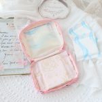 Sanrios Kawaii Portable Sanitary Napkin Pads Storage Bag Cinnamonroll Cute Kuromi HelloKitty Hangyodon Coin Purse Organizer Pouch - Image 11