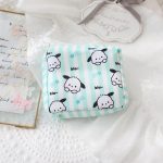 Sanrios Kawaii Portable Sanitary Napkin Pads Storage Bag Cinnamonroll Cute Kuromi HelloKitty Hangyodon Coin Purse Organizer Pouch