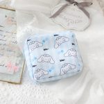 Sanrios Kawaii Portable Sanitary Napkin Pads Storage Bag Cinnamonroll Cute Kuromi HelloKitty Hangyodon Coin Purse Organizer Pouch - Image 6
