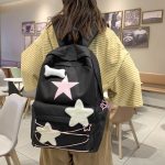 Korean Sweet All Match Star Backpacks Japanese Women Streetwear Y2k Aesthetic Schoolbags High- capacity Kawaii Backpack Students - Image 2