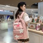 Korean Sweet All Match Star Backpacks Japanese Women Streetwear Y2k Aesthetic Schoolbags High- capacity Kawaii Backpack Students - Image 4