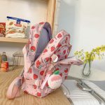 Girl Strawberry Floral Travel Book Backpack Women Trendy Print School Bag Female Laptop College Backpack Fashion Lady Kawaii Bag - Image 14
