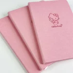 Hello Kitty Kawaii Leather Notebook Anime Student Girly Heart Cartoon Sanrio Cute Learning Office School Supplie Stationery Gift