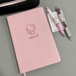 Hello Kitty Kawaii Leather Notebook Anime Student Girly Heart Cartoon Sanrio Cute Learning Office School Supplie Stationery Gift - Image 2