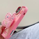3D Butterfly Folding Bracket Phone Case For iPhone 14 15 Max Plus Soft Silicone Shockproof Cover - Image 5