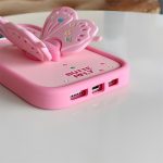 3D Butterfly Folding Bracket Phone Case For iPhone 14 15 Max Plus Soft Silicone Shockproof Cover - Image 4