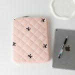 Cute Sleeve Bow Embroidery Computer Bag Tablet Sleeve Case 11 13.3 14 15.6 Inch Women Laptop Sleeves for Macbook Ipad HP ASUS - Image 2