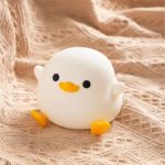 Cute Duck Night Lamp Cartoon Silicone Usb Rechargeable Sleeping Light Touch Sensor Timing Bedroom Bedside For Kid Gift Children - Image 8