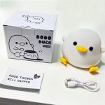 Cute Duck Night Lamp Cartoon Silicone Usb Rechargeable Sleeping Light Touch Sensor Timing Bedroom Bedside For Kid Gift Children - Image 6
