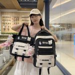 Children's schoolbag handbag girls elementary school students junior high school students high school girls two-piece backpack college students backpack - Image 2