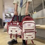 Children's schoolbag handbag girls elementary school students junior high school students high school girls two-piece backpack college students backpack